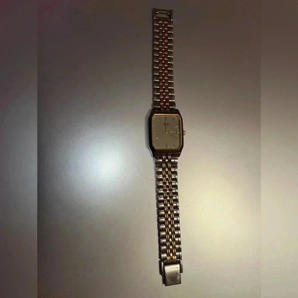 Larsson & Jennings boyfriend mini mixed gold watch - Picture 3 of 8